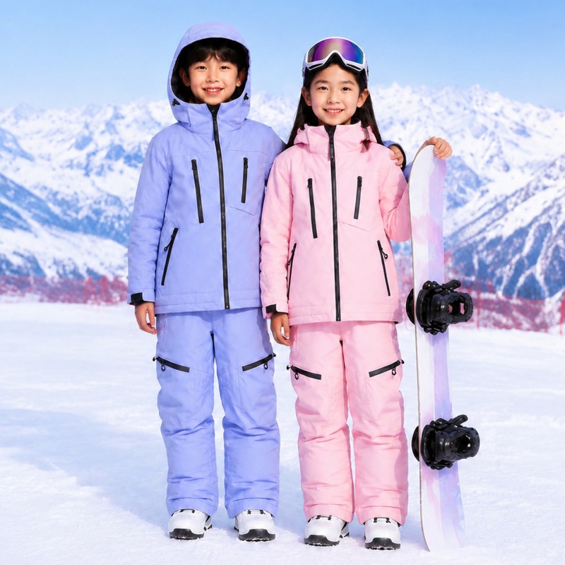 Outdoor Sport Waterproof Pants - Completo Invernale Caldo con Cappuccio Giacca