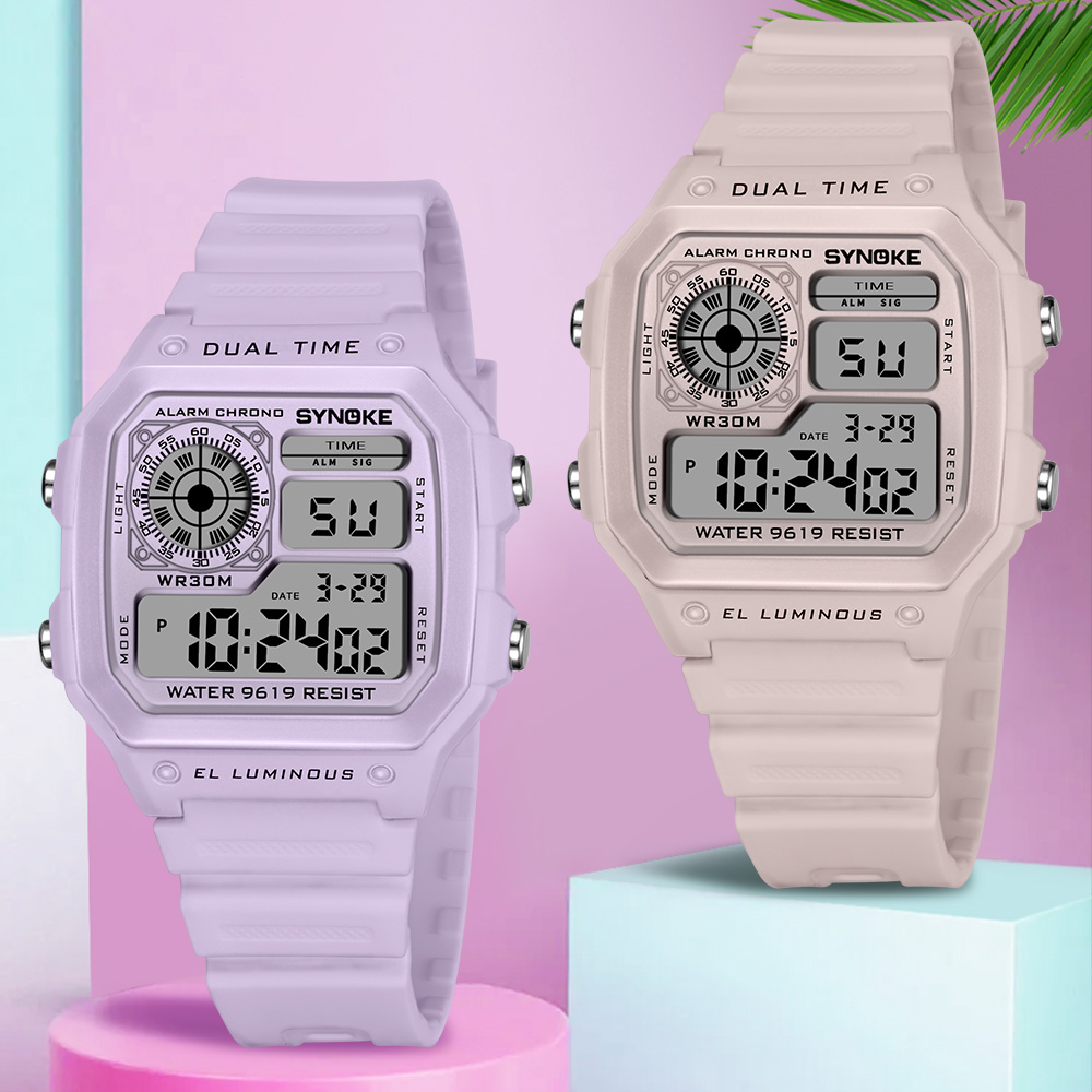Outdoor Sport Watch - SYNOKE Orologi digitali Lady Sport Luminoso