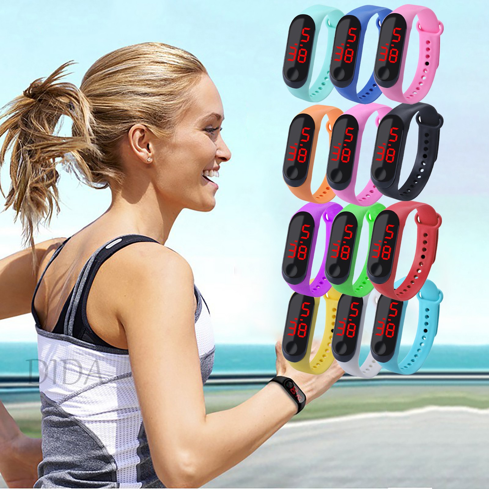 Outdoor Sport Watch - Orologio sportivo da esterno con cinturino