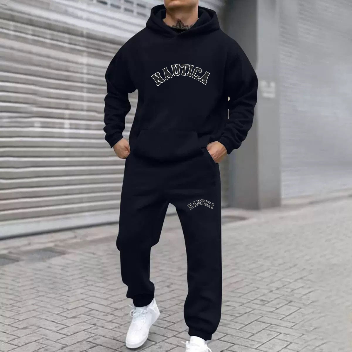 Set Felpa con Cappuccio Stampa - Outdoor Sports Leisure recensione e prezzo