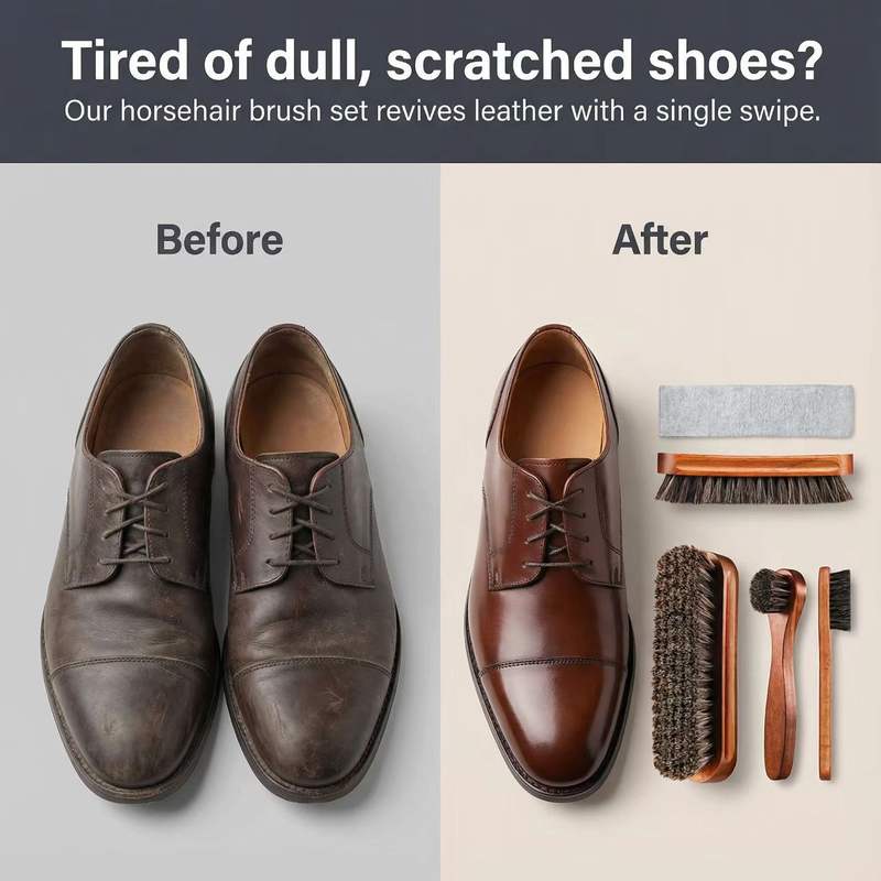 Set di spazzole per scarpe in  - Brushing Boot Horse recensione e prezzo